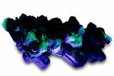 Fluorescent Hyalite Opal on Lustrous Black Tourmaline (Schorl) #322776-6